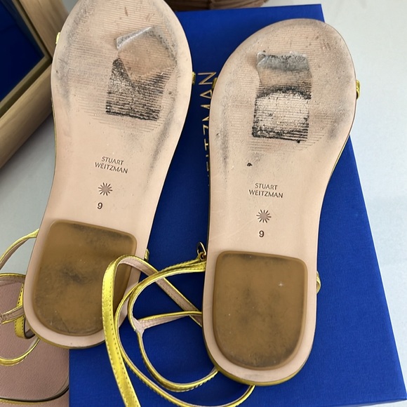 STUART WEITZMAN BARELY NUDE NEON FLAT SANDAL - Picture 6 of 11